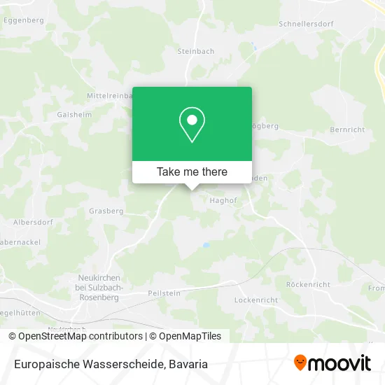 Карта Europaische Wasserscheide