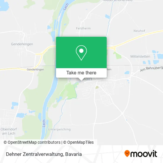 Карта Dehner Zentralverwaltung