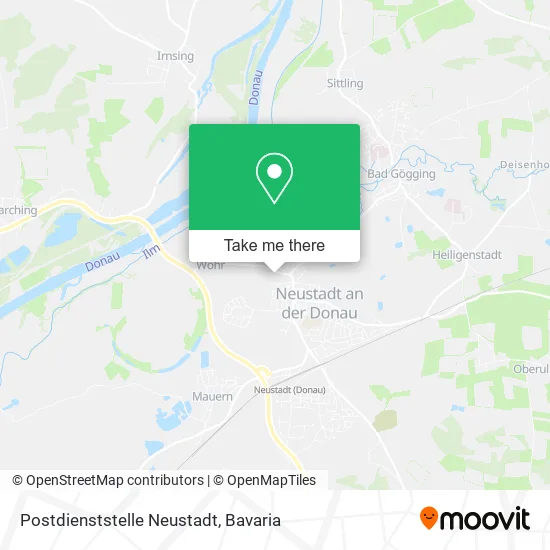 Карта Postdienststelle Neustadt