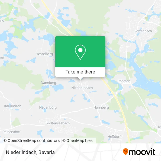 Карта Niederlindach