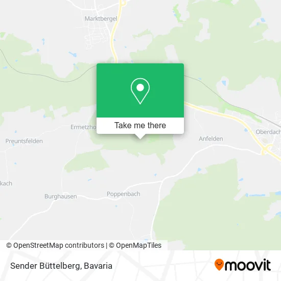 Карта Sender Büttelberg