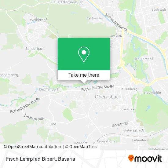 Карта Fisch-Lehrpfad Bibert