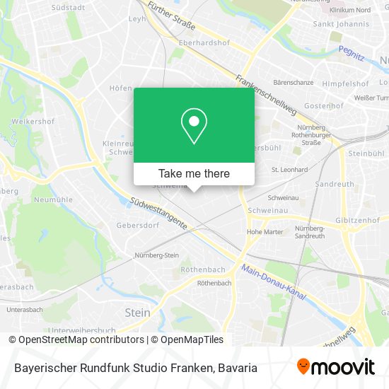 Карта Bayerischer Rundfunk Studio Franken