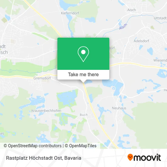 Rastplatz Höchstadt Ost map