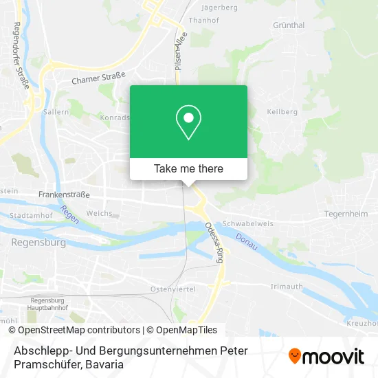 Карта Abschlepp- Und Bergungsunternehmen Peter Pramschüfer