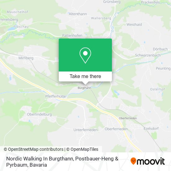 Nordic Walking In Burgthann, Postbauer-Heng & Pyrbaum map