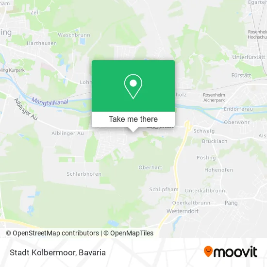 Карта Stadt Kolbermoor