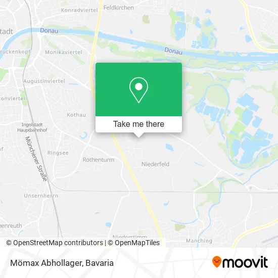 Mömax Abhollager map
