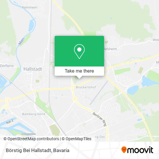 Карта Börstig Bei Hallstadt