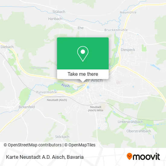 Карта Karte Neustadt A.D. Aisch