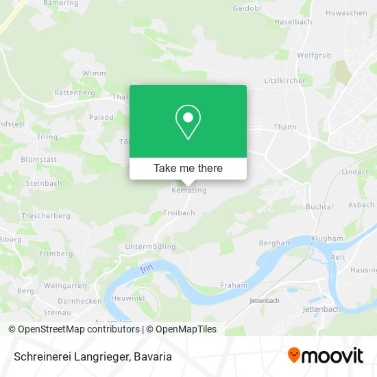 Schreinerei Langrieger map
