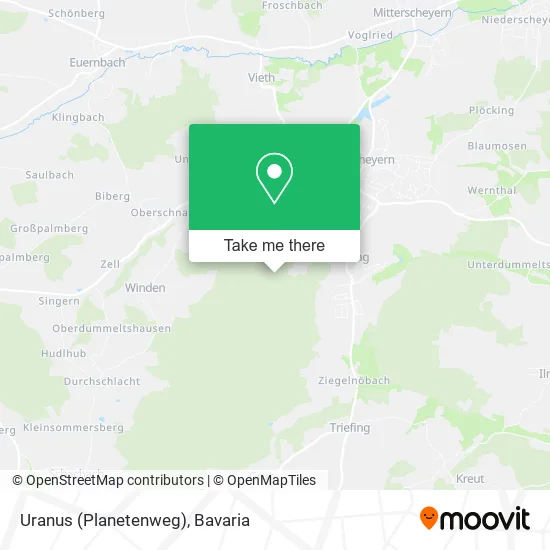 Карта Uranus (Planetenweg)