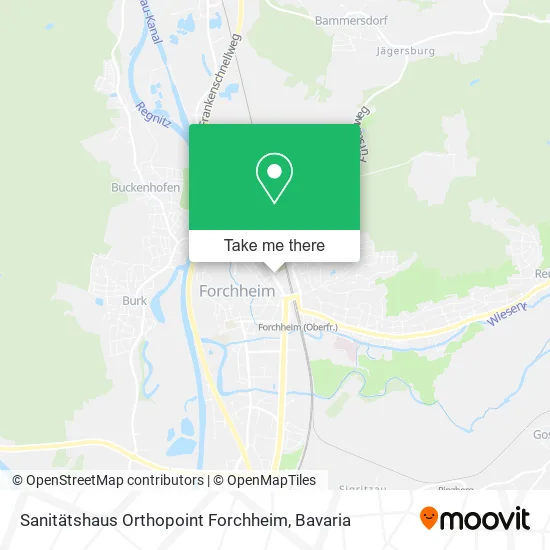 Карта Sanitätshaus Orthopoint Forchheim