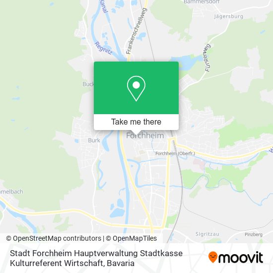 Stadt Forchheim Hauptverwaltung Stadtkasse Kulturreferent Wirtschaft map