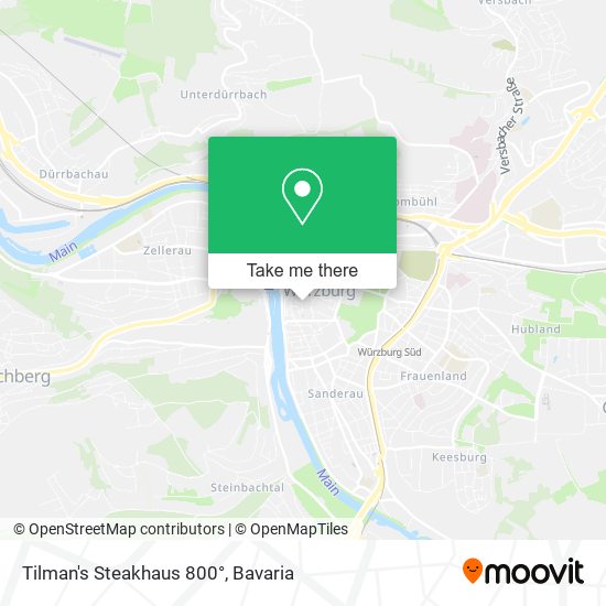Tilman's Steakhaus 800° map