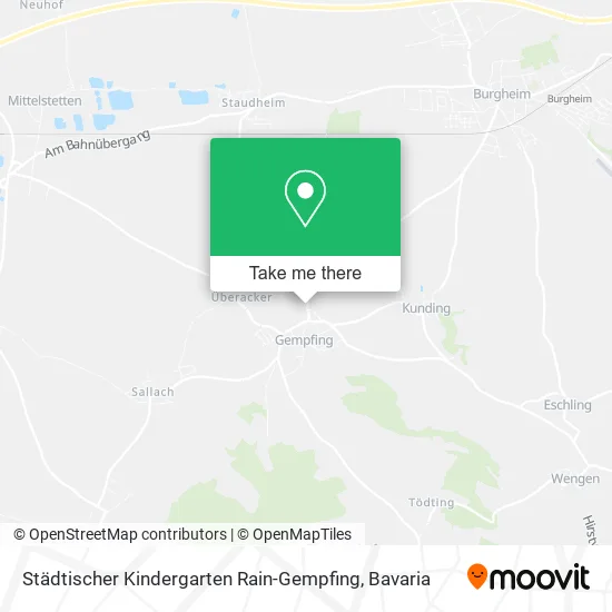 Städtischer Kindergarten Rain-Gempfing map