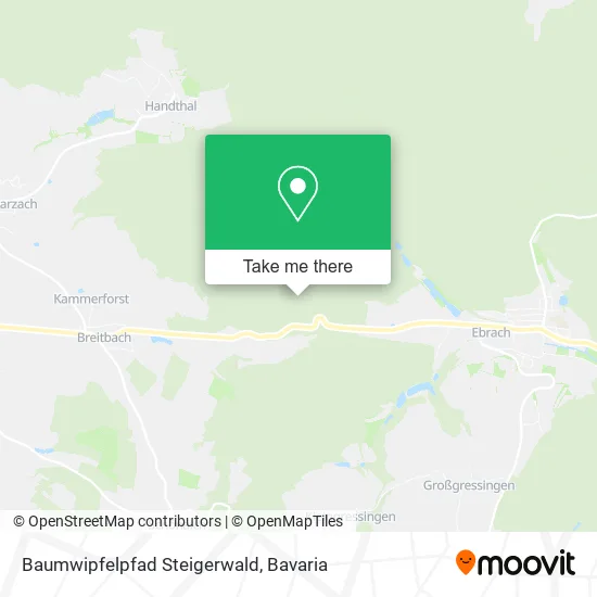 Карта Baumwipfelpfad Steigerwald