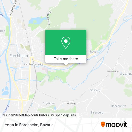 Yoga In Forchheim map