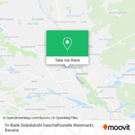Карта Vr-Bank Dinkelsbühl Geschäftsstelle Weinmarkt