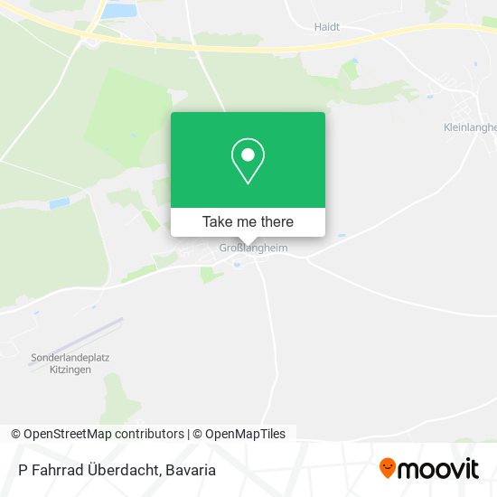 P Fahrrad Überdacht map