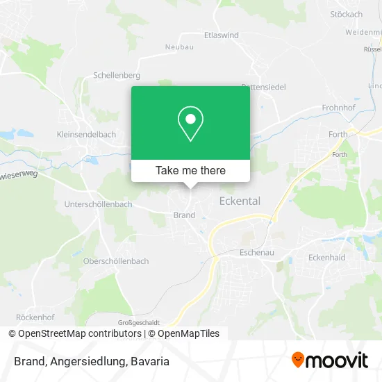 Карта Brand, Angersiedlung