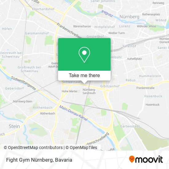Карта Fight Gym Nürnberg