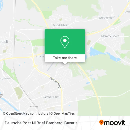 Deutsche Post Nl Brief Bamberg map