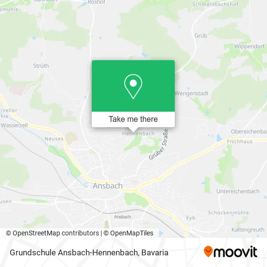 Карта Grundschule Ansbach-Hennenbach
