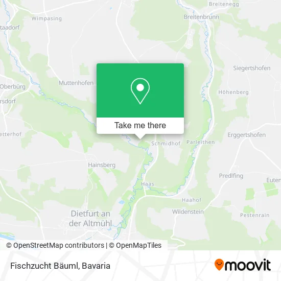 Карта Fischzucht Bäuml
