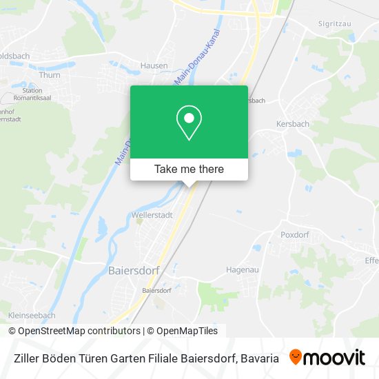 Карта Ziller Böden Türen Garten Filiale Baiersdorf