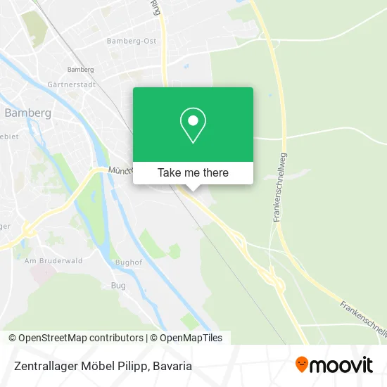 Карта Zentrallager Möbel Pilipp