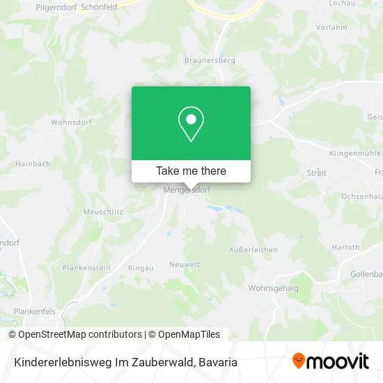 Карта Kindererlebnisweg Im Zauberwald