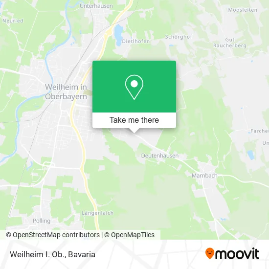 Карта Weilheim I. Ob.