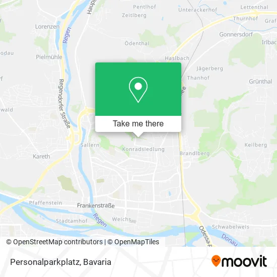 Карта Personalparkplatz