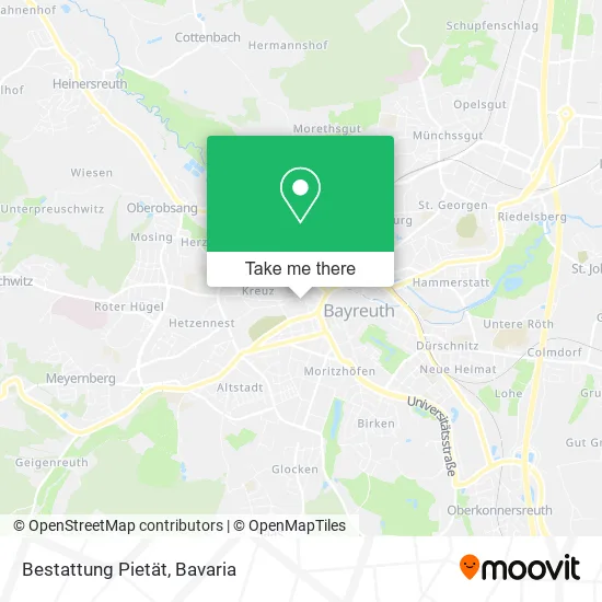Карта Bestattung Pietät