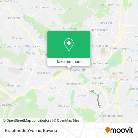 Карта Brautmode Yvonne