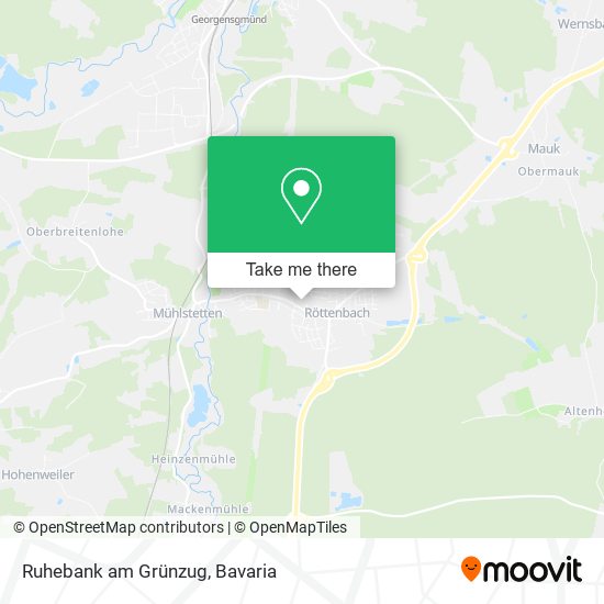 Ruhebank am Grünzug map