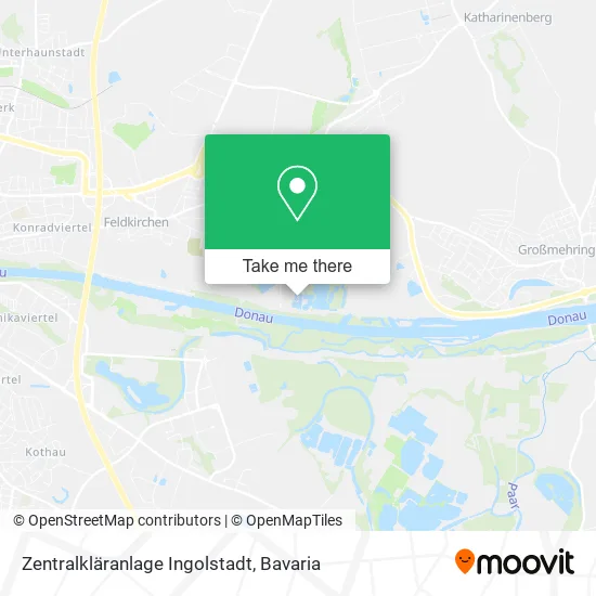 Карта Zentralkläranlage Ingolstadt