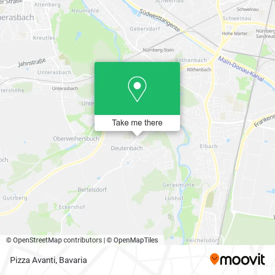 Карта Pizza Avanti