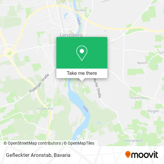 Карта Gefleckter Aronstab