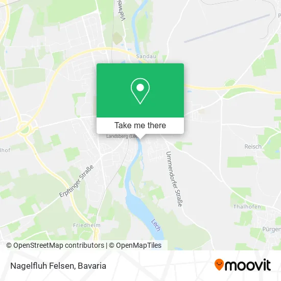 Карта Nagelfluh Felsen