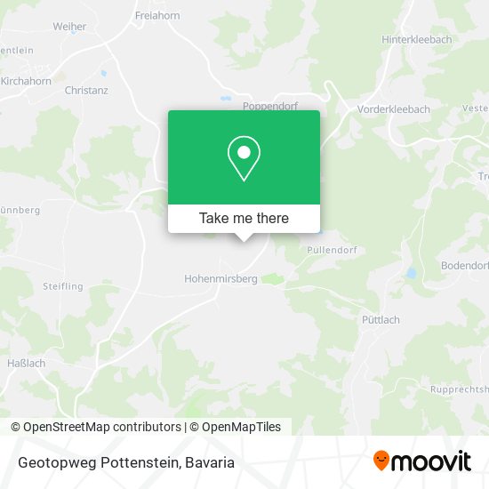 Geotopweg Pottenstein map