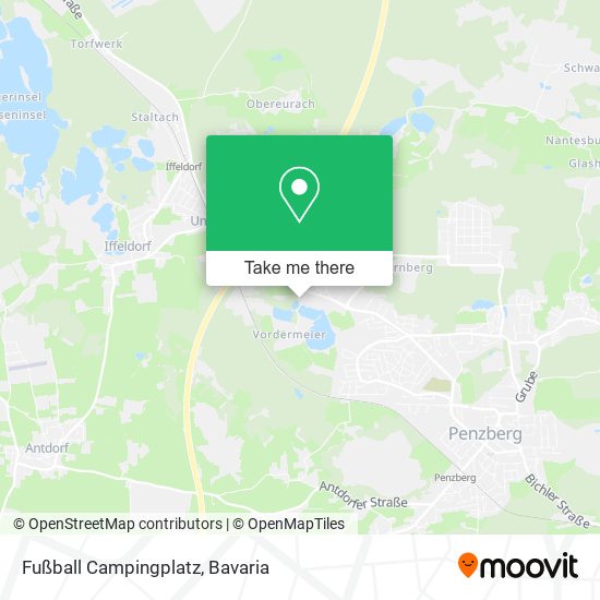 Fußball Campingplatz map