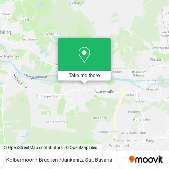 Карта Kolbermoor / Brücken- / Junkenitz-Str.