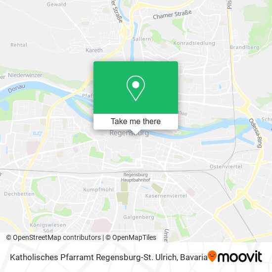 Katholisches Pfarramt Regensburg-St. Ulrich map