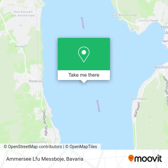 Карта Ammersee Lfu Messboje