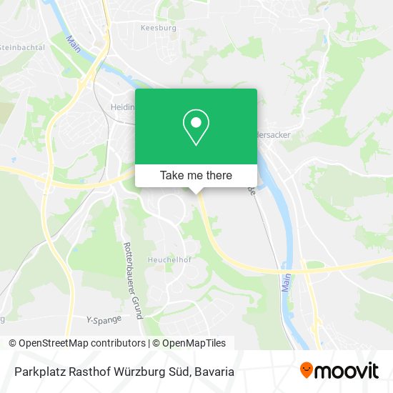 Parkplatz Rasthof Würzburg Süd map