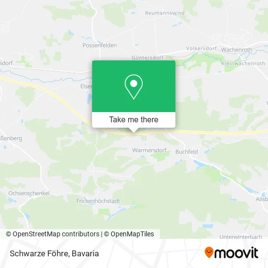 Карта Schwarze Föhre