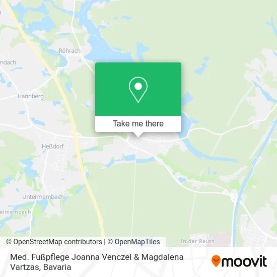 Карта Med. Fußpflege Joanna Venczel & Magdalena Vartzas