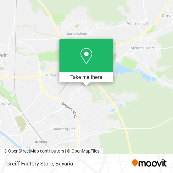 Greiff Factory Store map